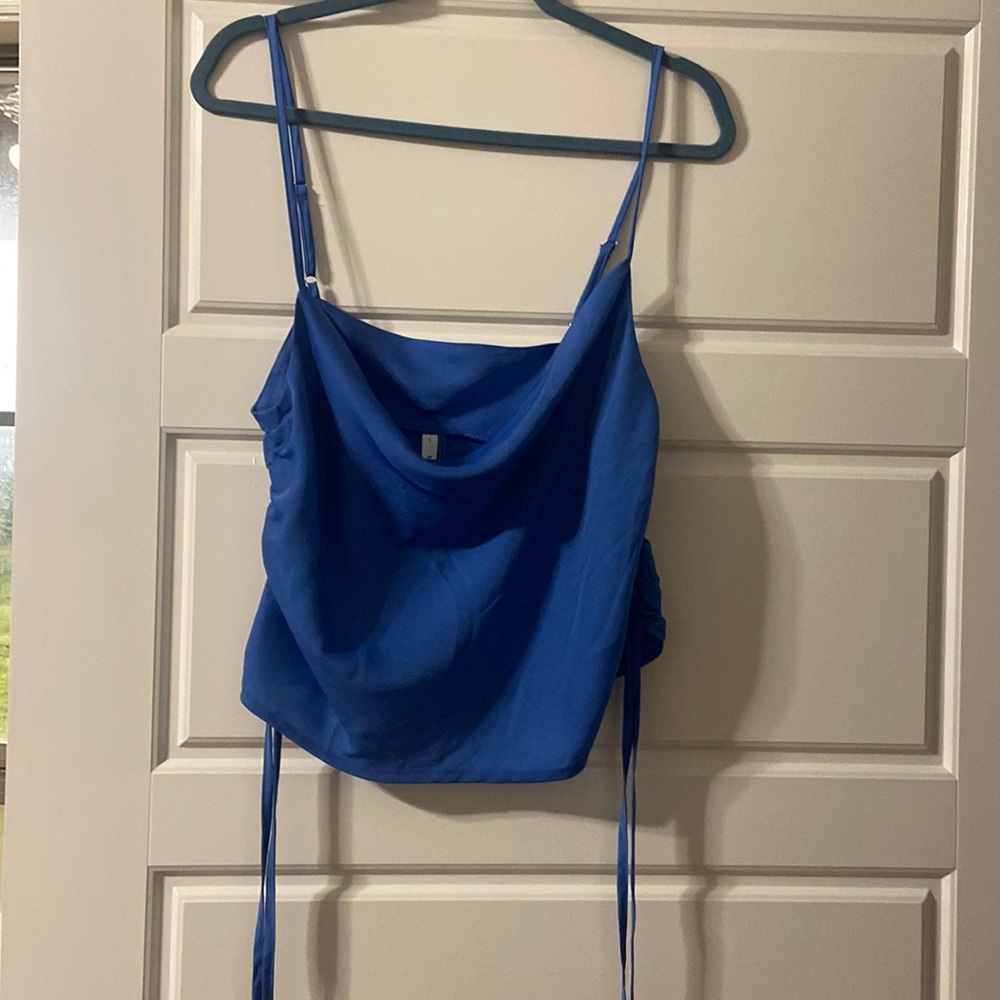 Cropped Satin Tank